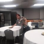 set up for morgan wedding