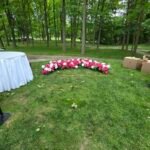 arch set up ceremony site